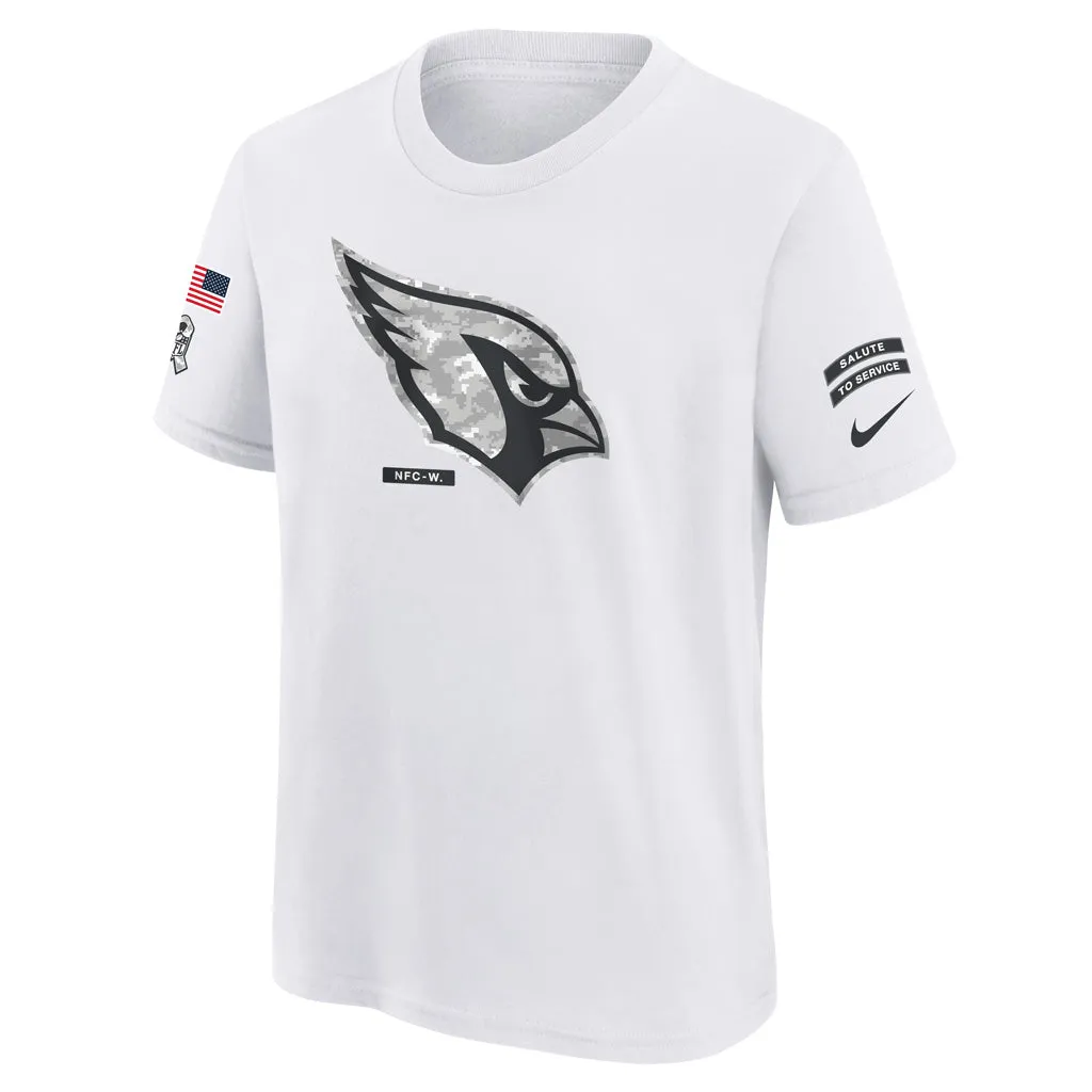 NFL Arizona Cardinals Youth Nike 2024 Salute To Service Primary Edge T-Shirt