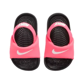 Nike Kid's Kawa TD Slides - Digital Pink / Black / White