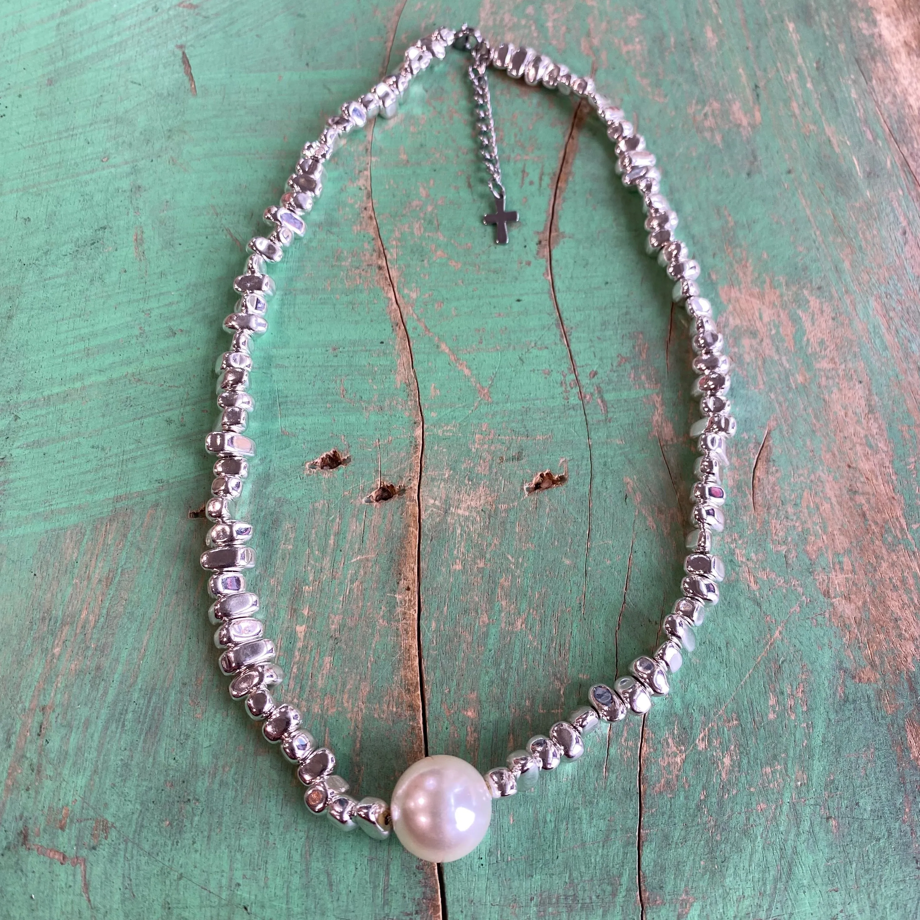 Nugget Bead Pearl Necklaces