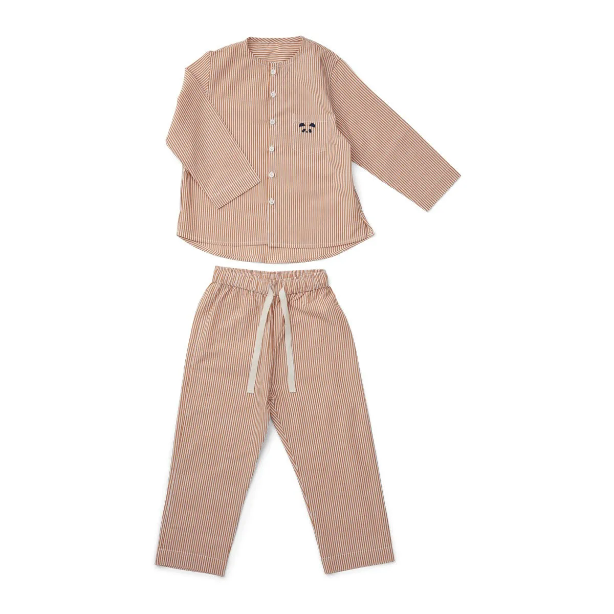 Olly Pyjamas Set - Y/D stripe: Mustard/white