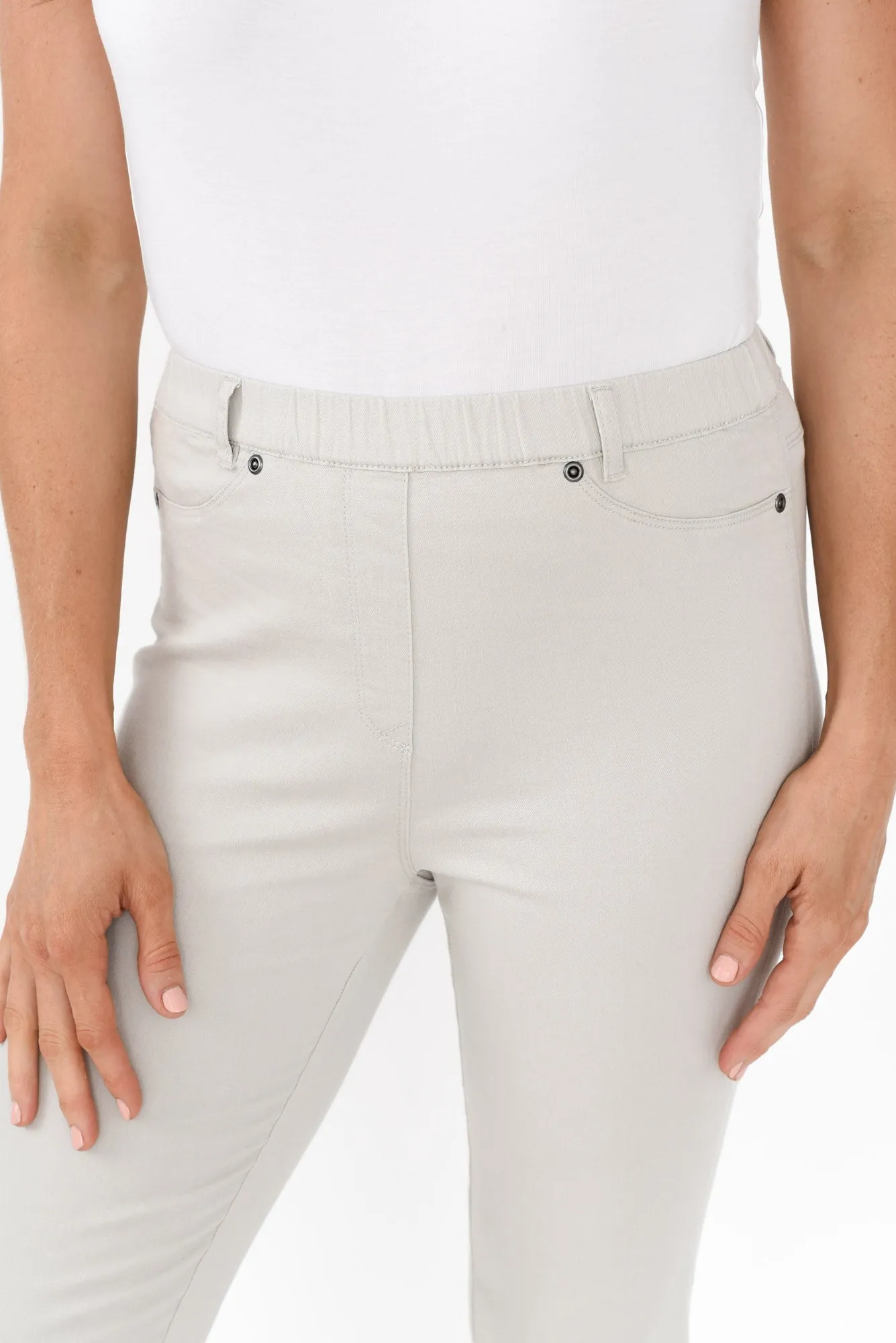 Reed Stone Stretch Cotton Capri Pants