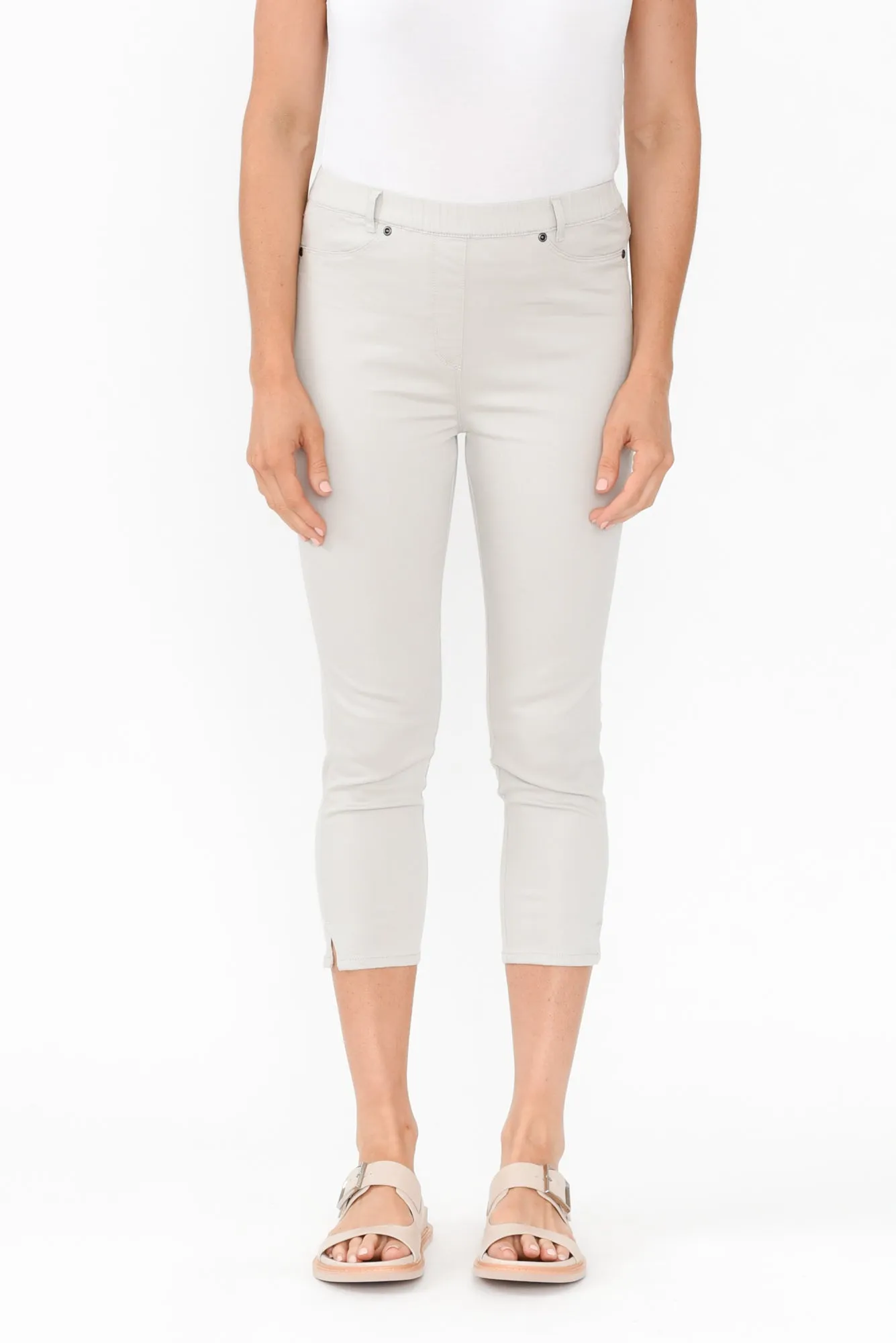 Reed Stone Stretch Cotton Capri Pants