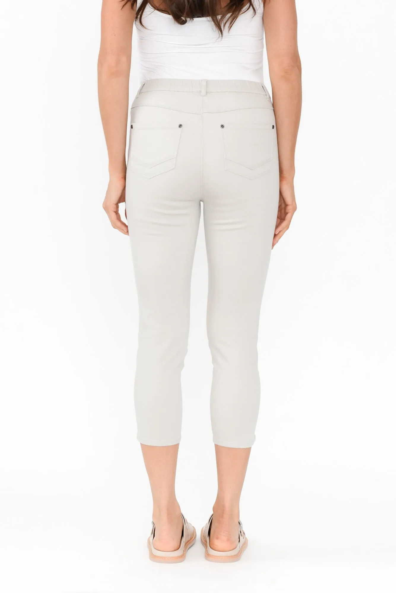 Reed Stone Stretch Cotton Capri Pants