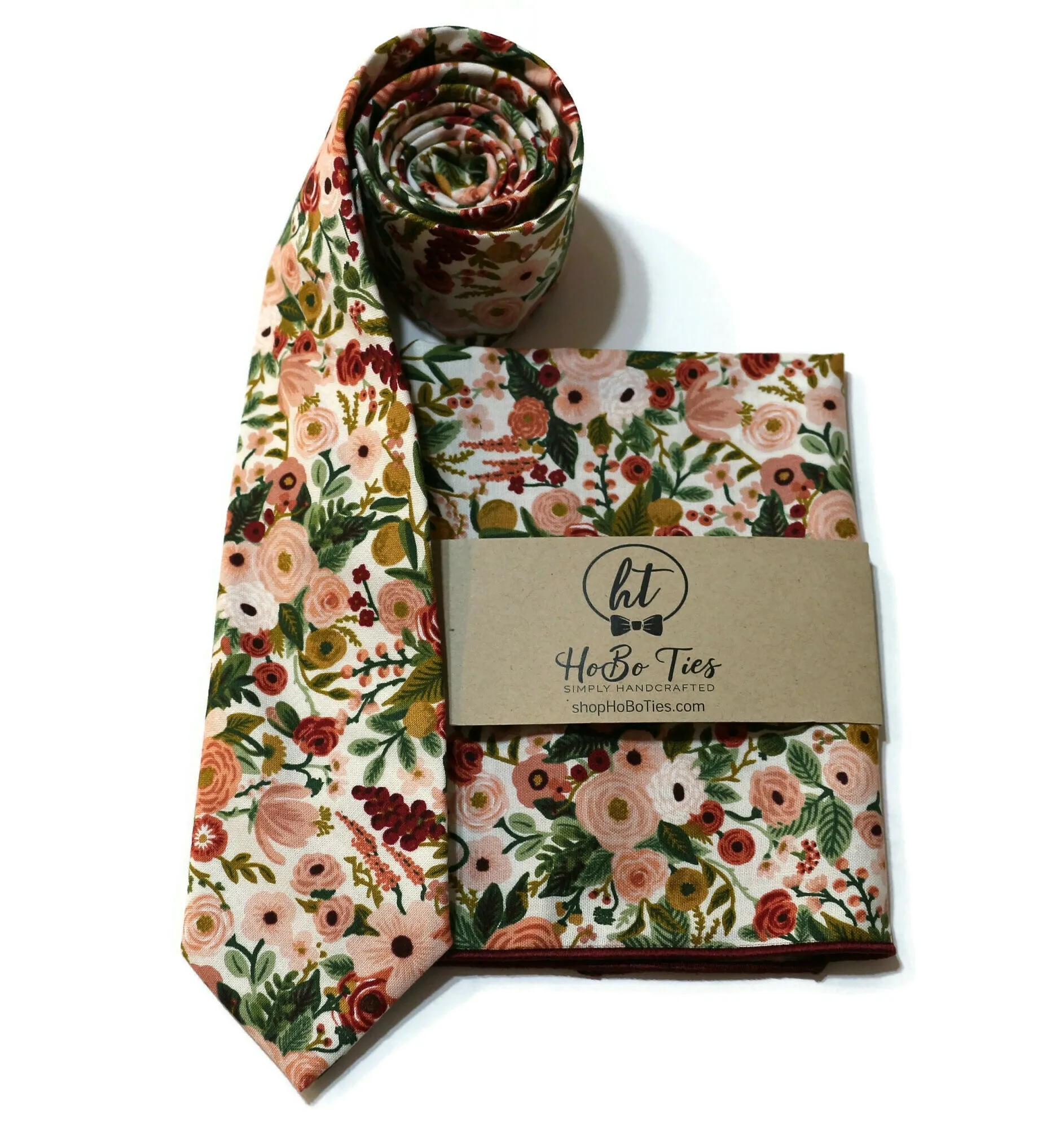 Rose Garden Party Petite Floral Necktie