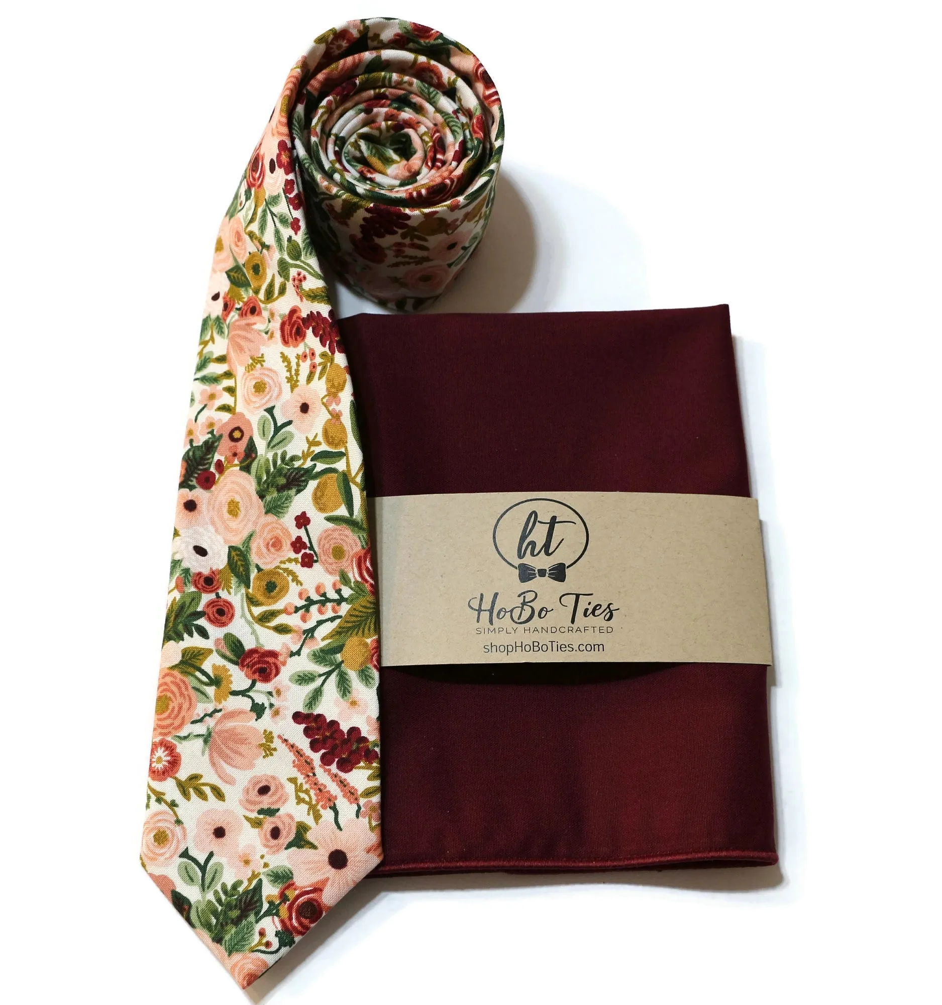 Rose Garden Party Petite Floral Necktie