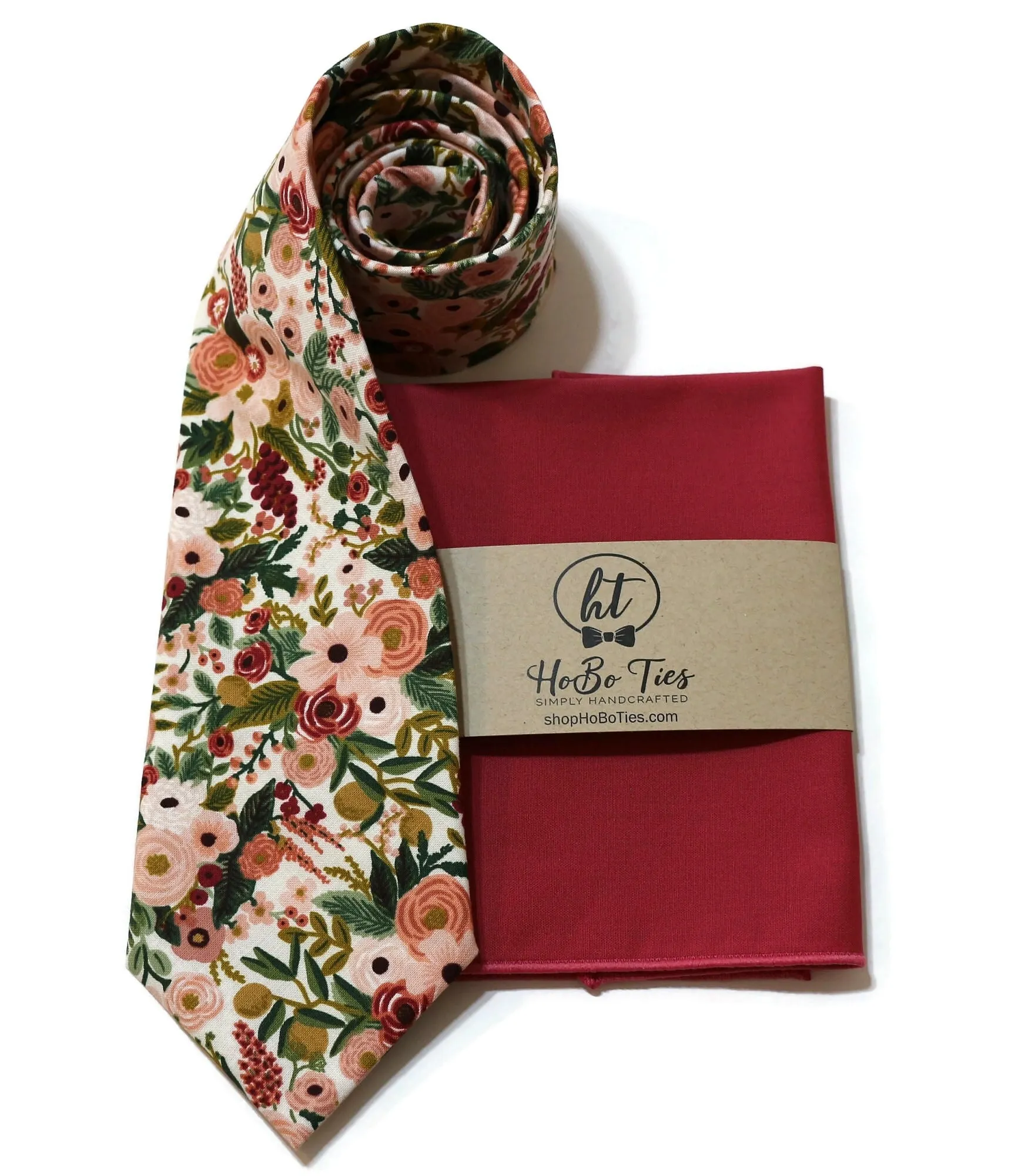 Rose Garden Party Petite Floral Necktie