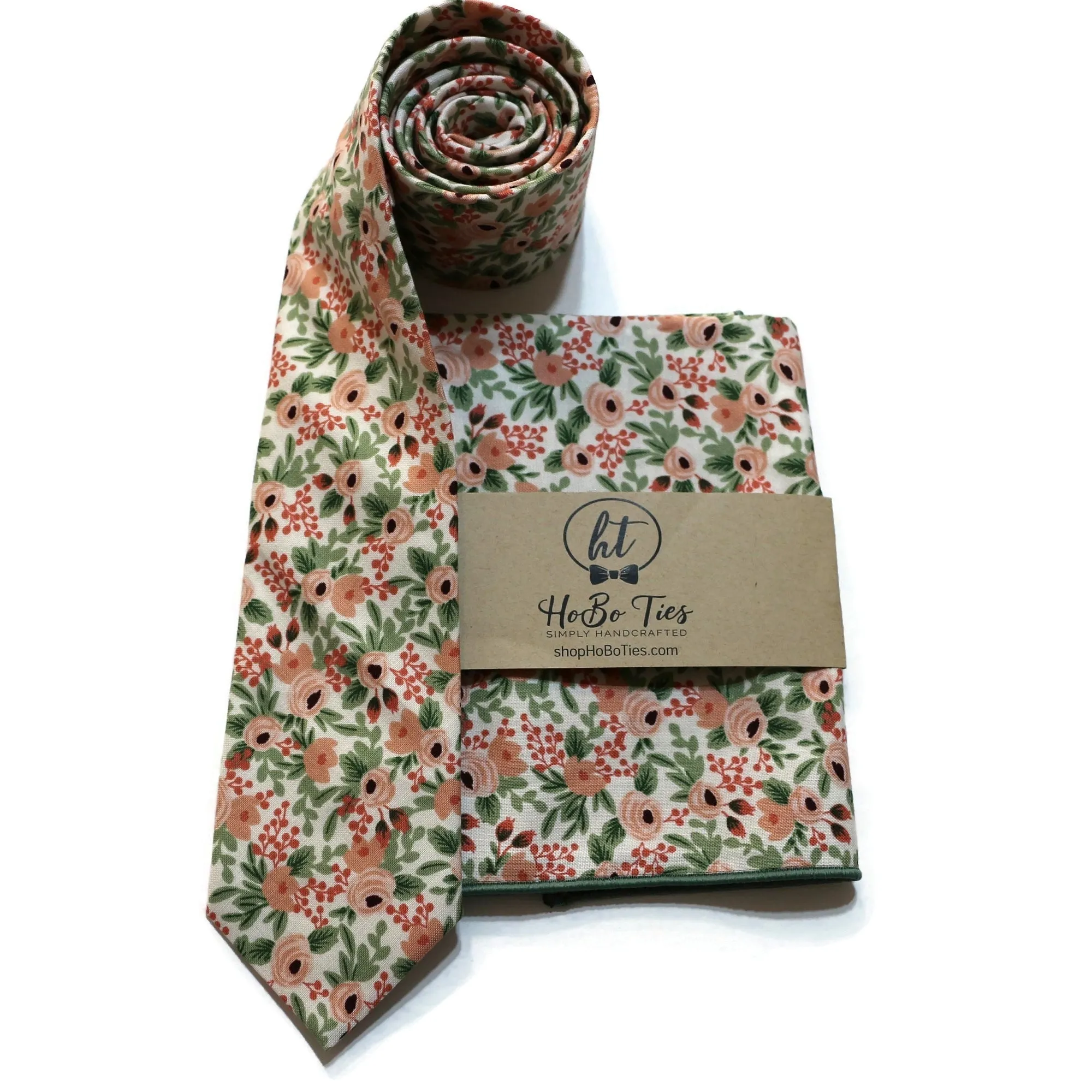 Rose Rosa Floral Necktie