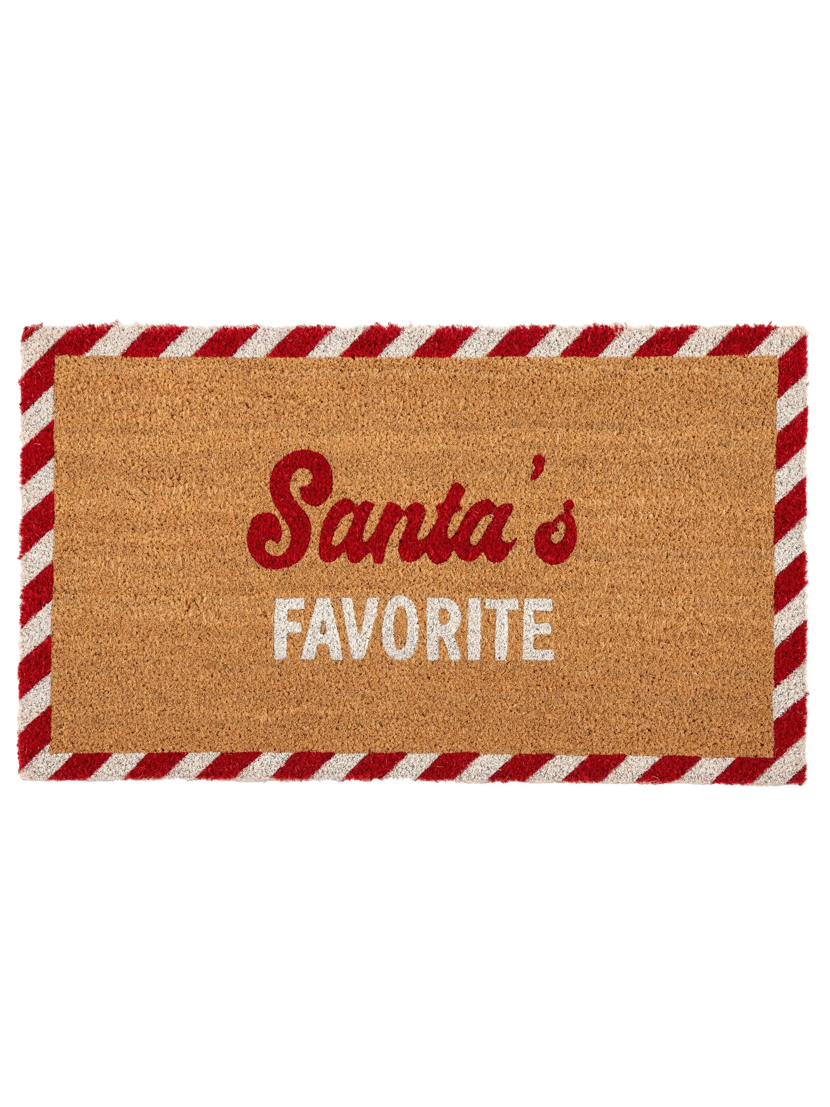 Shiraleah "Santa's Favorite" Doormat | Multi