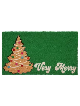 Shiraleah "Very Merry" Doormat | Green