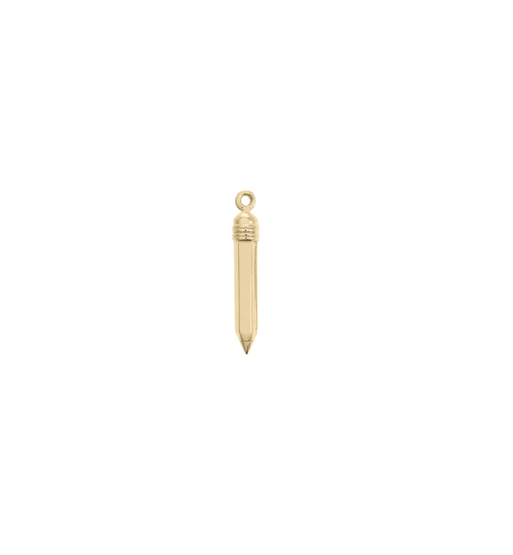 Tiny Pencil Charm 14K