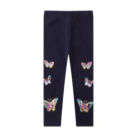 Toddler/Kid Girl's Shiny Butterfly Leggings