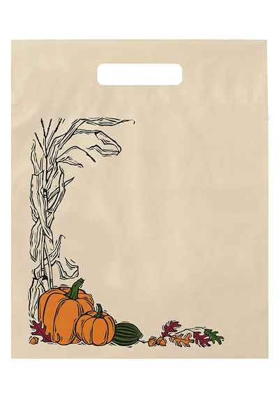 Wholesale Stock Design Halloween Fold-Over Reinforced Die Cut Bag - 13HDF1215