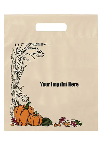 Wholesale Stock Design Halloween Fold-Over Reinforced Die Cut Bag - 13HDF1215