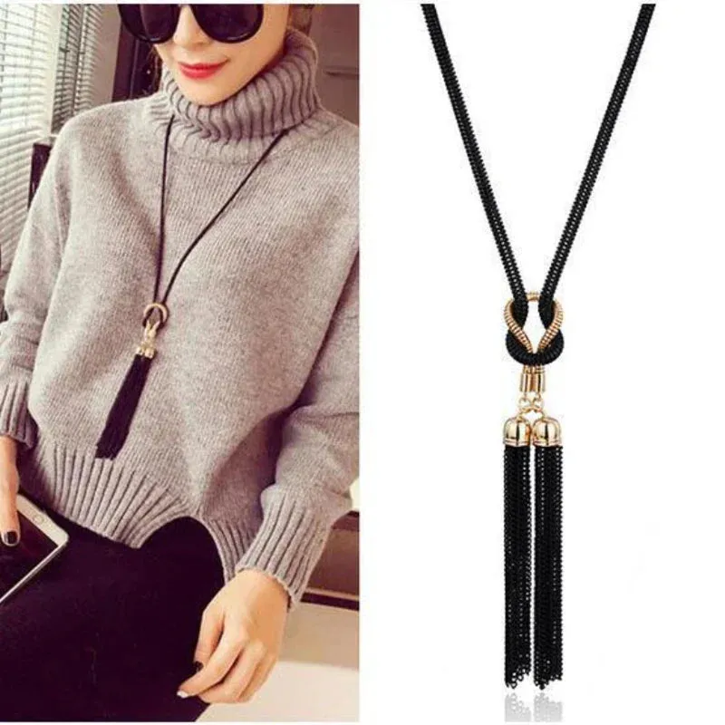 Women Collar Arrival For Winter Pendant Sweater Chain New Wholesale Long Female Sales Necklace