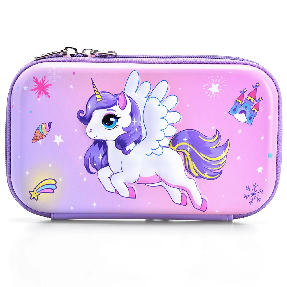 XL Unicorn Pencil Case-Pink