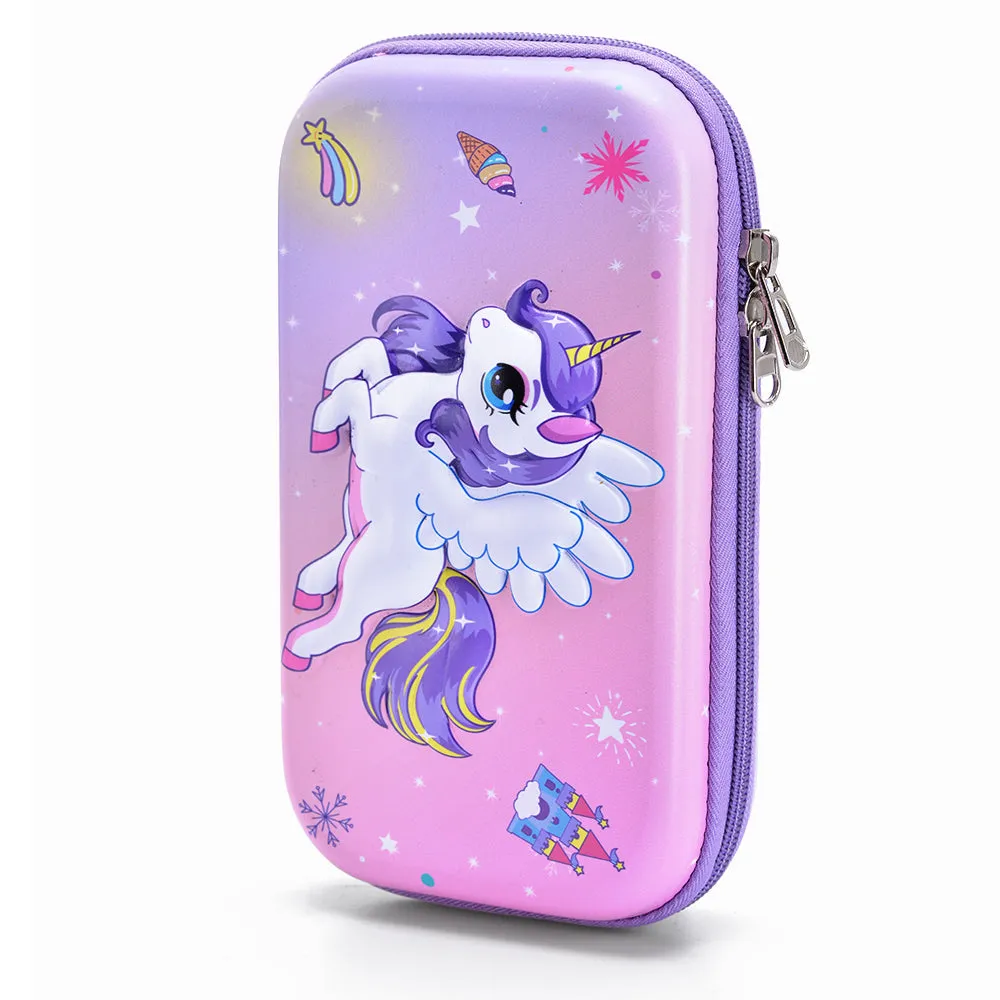 XL Unicorn Pencil Case-Pink