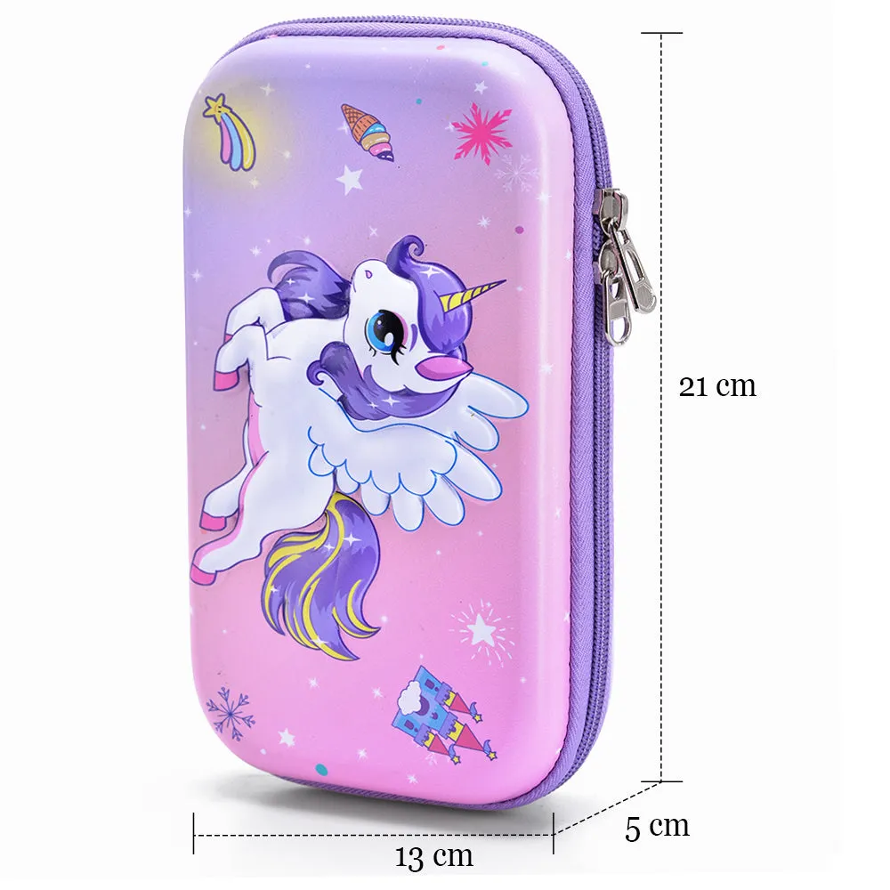 XL Unicorn Pencil Case-Pink